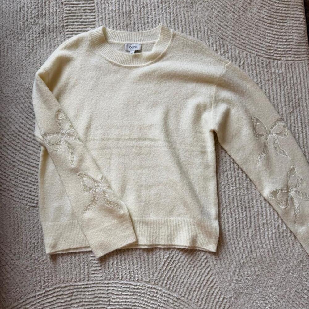 Love shack fancy butter yellow sweater